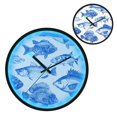 thumbnail image 2 of Indoor 12' Voice-Activated Luminous Decoration Wall Clock With LED Night Light Various Fishes, 2 of 8