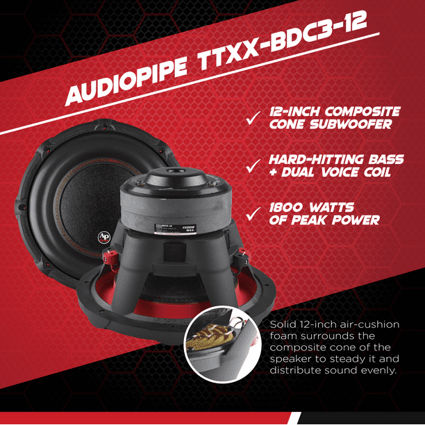 Walmart dual best sale 12 inch subwoofer