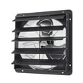 thumbnail image 1 of KFFKFF Ventilateur d'Extraction à Persiennes de 20 Pouces, Ventilateur de Ventilation de Grenier Mural avec Programmation Intelligente, Vitesse Variable et Contrôle de la Température, 4800 CFM, Moteur EC, Minuterie, Noir, 1 of 8