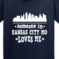 thumbnail image 4 of Inktastic Kansas City Missouri Loves Me Skyline Youth T-Shirt, 4 of 5