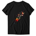 thumbnail image 3 of DHFJKG Women Casual Graphic Printed Tee Short Sleeve Crewneck T Shirt Loose Fit Summer Casual Blouses Trendy Tops, 3 of 4