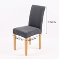 thumbnail image 2 of Chair Covers for Dining Room - Stretch Chair Slipcovers for Decorative Seat Protector Armless Removable Washable Elastic Dinner Universal Spandex Solid Chair Slip Covers Set, 2 of 8