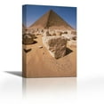 thumbnail image 1 of Sandstone blocks of White Pyramid of King Snefru at Dakshur, Egypt - Contemporary Fine Art Giclee on Canvas Gallery Wrap - wall décor - Art painting - 15 x 23 Inch - Ready to Hang, 1 of 2