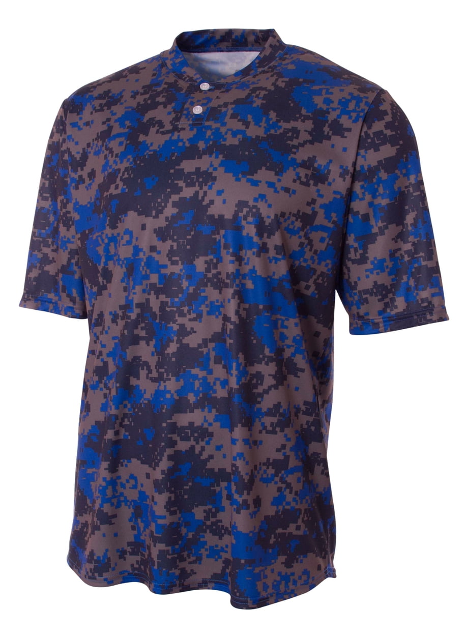 A4 Camo 2Button Henley Shirt N3263