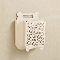 AZXY Plastic Laundry Basket,Collapsible Foldable Small Dirty Clothes Storage Basket with Handle,Hanging Plastic Basket Organizer for Bathroom,Flexible Laundry Baskets