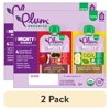 (2 pack) Plum Organics Tots Mighty Morning 4 Food Group Blend Variety 4oz Pouch-8-Pack
