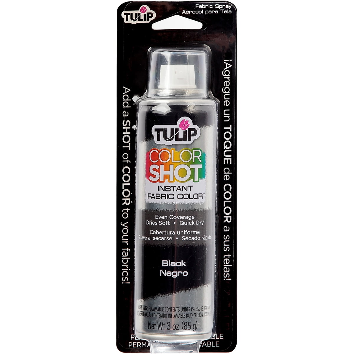 Tulip Color Shot Instant Fabric Color Spray 3ozBlack Walmart Canada