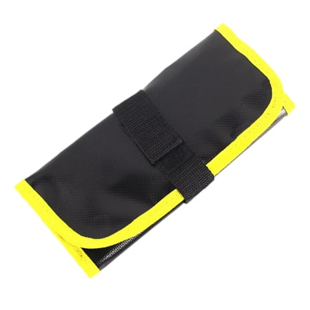 Dickly Fishing Jig Bag Tackle Pocket Wear Resistant Multipurpose Camping Protective Bag yellow