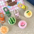 thumbnail image 4 of Lerpwige User Friendly Resin Keychain Fruit Print Backpack Charm Hanging Decoration Gift, 4 of 7