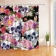 thumbnail image 1 of ABPHQTO Sugar Skull Decor Acuarela Calaveras humanas con flores Tela de poliéster Baño Cortina de ducha 160x180 cm, 1 of 1