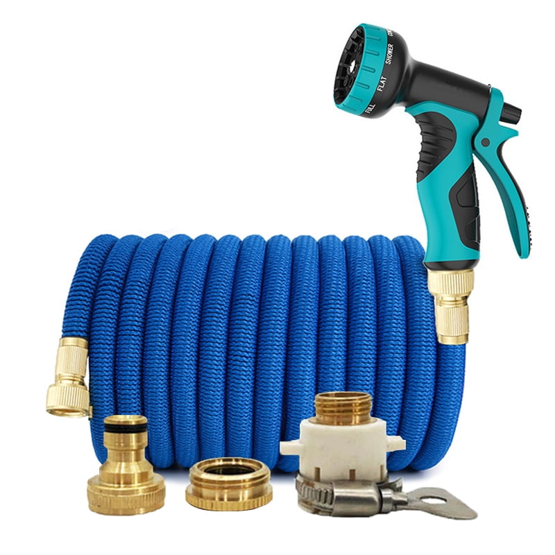 100ft 30m Meter Retractable Coil Garden Water Hose Pipe with Spay Gun Nozzle 