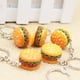 thumbnail image 2 of 6 uds llavero de hamburguesa comida rápida hamburguesa con queso hamburguesas llavero simulación comida llavero colgante bolso monedero TUNC Sencillez, 2 of 5