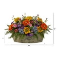 thumbnail image 2 of Nearly Natural 18" Mixed Flowers Artificial Arrangement in Decorative Vase, Multicolor, 2 of 3