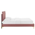 thumbnail image 3 of Modway Novi Performance Velvet King Bed in Dusty Rose, 3 of 9