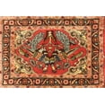 thumbnail image 1 of Ahgly Company Indoor Rectangle Traditional Red Persian Area Rugs, 5' x 7', 1 of 6