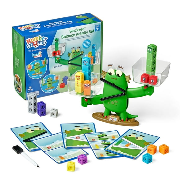 Set de actividades hand2mind Numberblocks Blockzee con 61 cubos