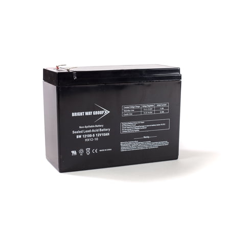 Bright Way Replacement Battery for Powersport SLA Sealed Lead Acid Rechargeable Battery 12V 10AH F2