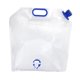 thumbnail image 2 of Bolsa contenedora de agua, jarra de agua de emergencia, plegable, congelable, ahorra espacio, portátil, bolsa de almacenamiento para acampar y hacer 15 litros, 2 of 9