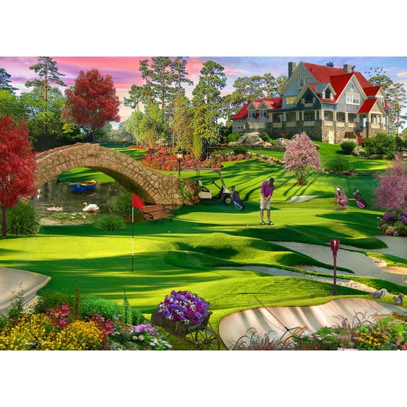 Vermont Christmas Company Golfer's Paradise - 1000 Piece Jigsaw Puzzle