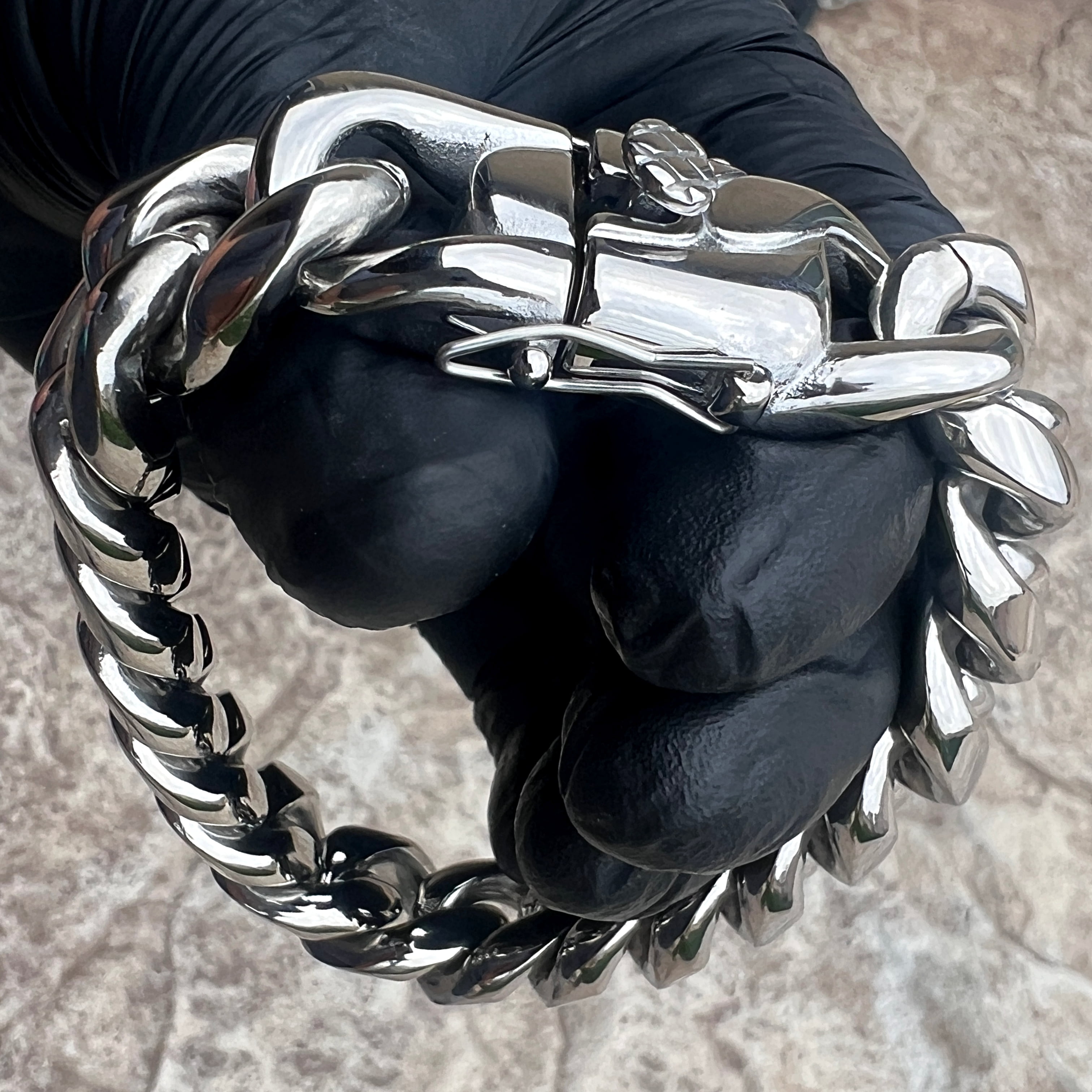Men's 316L Stainless Steel Miami Cuban Link Heavy Solid Hip Hop Bracelet 20MM Thick 9.5"