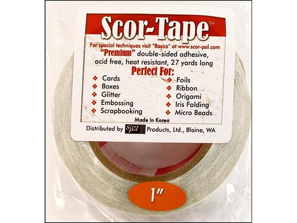 by Scor-Pal 1/4" x 27 yrd Roll Scor-Tape double sided tape 
