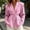 White, variant on **Womens Belted Shoulder Pad Blazer, Solid White Long Sleeve Casual Work Jacket**,Size M