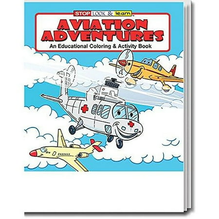 25 Pack - Aviation Adventures Kid s Educational Coloring & Activity Books