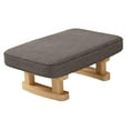 thumbnail image 5 of Foot Rest with Wooden Legs Small Ottoman, Multifunctional, Decorative Rectangle Step Stool Padded Foot Stool for Guest Room Bedroom Couch dark gray, 5 of 8