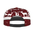 thumbnail image 4 of Haiem Christmas Buffalo Plaid Classic Snapback Cap Flat Bill Hat Baseball Cap Adjustable Size Cotton Dad Hat, 4 of 9