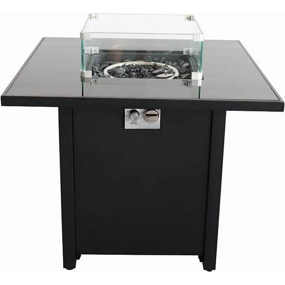 Outdoor Heater Outdoor Fire Pit for Outdoor Home Garden Backyard Fireplace (30 Inch Steel Black Color),Patio Heater