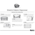 thumbnail image 3 of Stretch Sensations 1-Piece Stretch Double Diamond Sofa Slipcover, Brick, 3 of 7