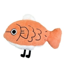 DJKDJL 10.63" Funny Fish Plush Toy, Soft Stuffed Animal with Legs, Quirky Cartoon Design, Soft Huggable Plushie Doll Pillow Gifts for Kids, Fans and Meme Lovers