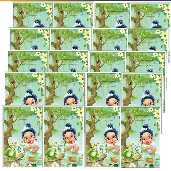 Tiana The Princess and the Frog Goodie Bag Candy Treat Birthday Gift Bags Party Favors Handles Snack Supplies