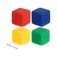 thumbnail image 2 of Guangmc - 24 cubos de acrílico en blanco, 4 colores, 6 caras, juguetes educativos para niños, 2 of 4