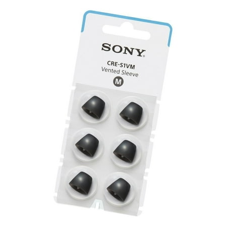 Sony - OTC Hearing Aid Vented Sleeve for CRE-C10 - Black