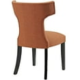 thumbnail image 5 of Modway Curve Dining Side Chair Fabric Set of 2 in Orange, 5 of 5
