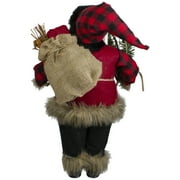 Northlight Standing Santa Christmas Figure Decoration with Snow Shoes and Bear - 18