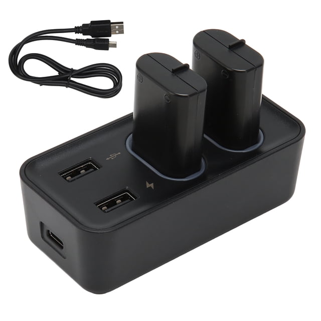 Pack de Pile pour Manette avec Chargeur USB, Pack de Pile Rechargeable 2 Pcs pour Manette avec Chargeur USB pour Xbox One X Haute Performance