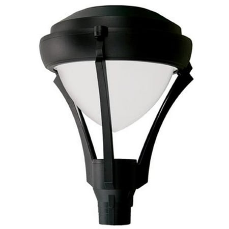 High Pressure Sodium Post Dabmar Lighting GM591-B 50W 120V Powder Coated Cast Aluminum Post Top Light Fixture with High Pressure Sodium Lamp, Black - 27.95 x 21.65 x 21.65 in. ()