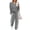 Gray, variant on Shine Up Women 2 Piece Lounge Sets Striped Jogger Sets Fall Outfits Loose Sweatsuits with Pockets