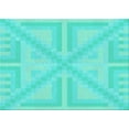 thumbnail image 1 of Ahgly Company Machine Washable Indoor Rectangle Transitional Dark Turquoise Green Area Rugs, 8' x 12', 1 of 7