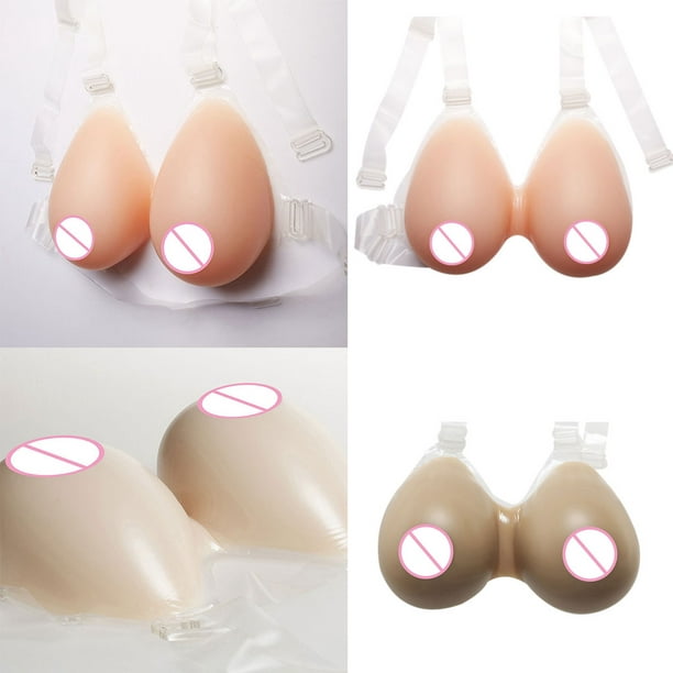 Silicone Breast Form Full Boob Natural Skin tone with Nipples TV