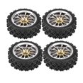 thumbnail image 1 of LYUMO 4pcs/set Racing Off-Road Vehicle Tires Rubber Tyre Wheel Rim for RC 1:10 Car Part, 1/10 Off-road Tires, RC Accessory, 1 of 8