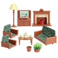 thumbnail image 1 of Dollhouse Furniture Set for Kids Toys Miniature Doll House Accessories Pretend Play Toys for Boys Girls & Toddlers Age 3+ with Living Room, 1 of 5