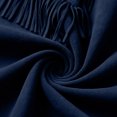 thumbnail image 4 of IFNWSV Womens Bomber Jacket Pointed Collar Button Open Long Sleeve Solid Fringe Trim Frayed Hem Jacket, 4 of 5