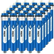 50 GPD RO Membrane, 1812-50GPD Reverse Osmosis Membrane RO Water Purifier Universal Replacement Filter Fits Home RO Drinking Water Purifier System 25 Pack