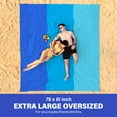 thumbnail image 2 of Beach Blanket Oversized Extra Large 78" X 81",Waterproof Sandproof Beach Blanket 1-7 Adults Lightweight Durable for Travel Camping Hiking Picnic, 2 of 7