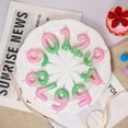 thumbnail image 4 of Pink, green, and gold number 4 candles and birthday candles are suitable for weddings, anniversaries, and birthday celebrations as number candle cake topper decorations., 4 of 7