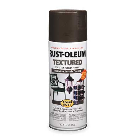 Rust-Oleum 241255 Dark Brown Textured Spray Paint, 12