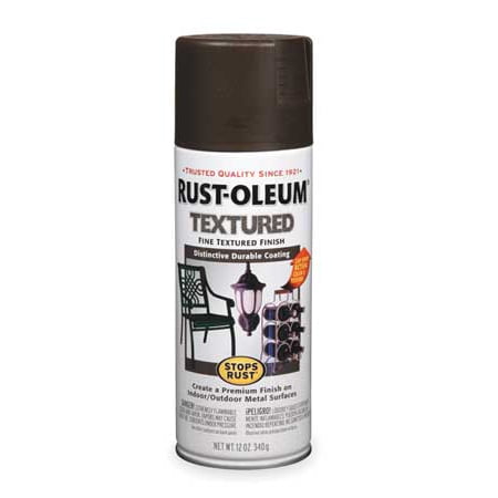 - Rust-Oleum 241255 Dark Brown Textured Spray Paint, 12 oz.